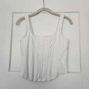 Express NWT white corset top size medium